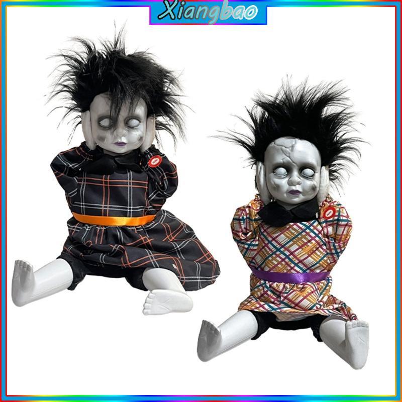 Xiangbao Eerie Di Chuyển Búp Bê Sáng Mắt Và Âm Thanh Cười Cho Tiệc Đáng Sợ Không Khí Thiết Lập Eerie