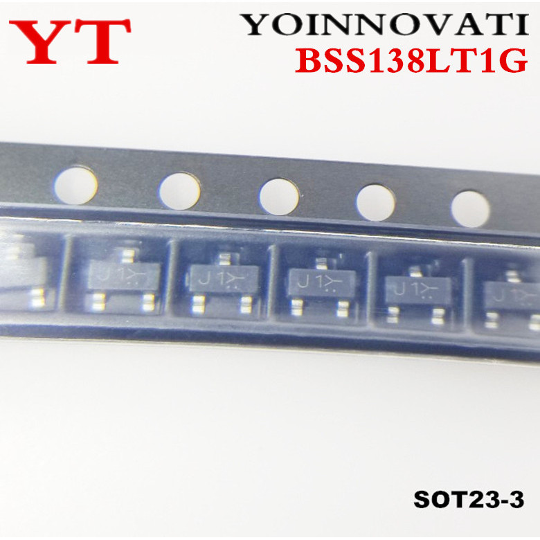 100 CHIẾC BSS138 BSS138LT1G SOT-23 Power MOSFET 200 mA 50 V N-CHANNEL Chất lượng tốt nhất