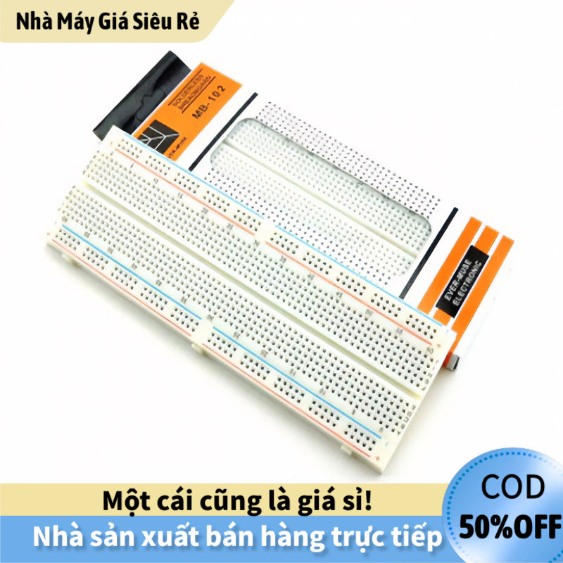 [COD] Testboard 830 Lỗ MB-102 - Breadboard Chất Lượng, Giá Tốt

