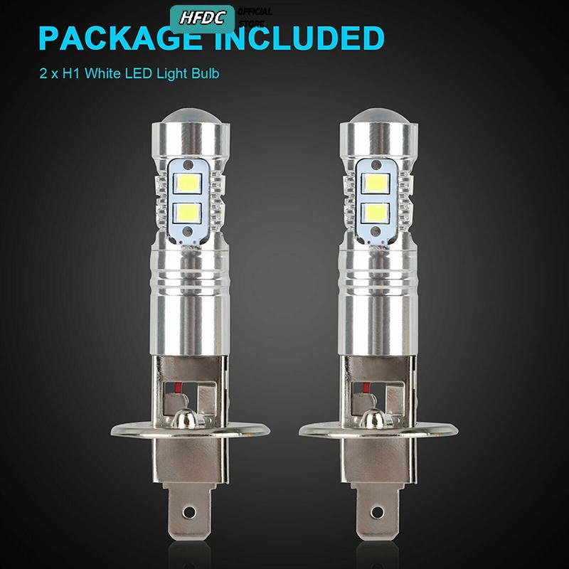 HFDC 1 Cặp Bóng Đèn Pha LED H1 Đèn Pha Ô Tô Siêu Sáng Đèn Pha Ô Tô