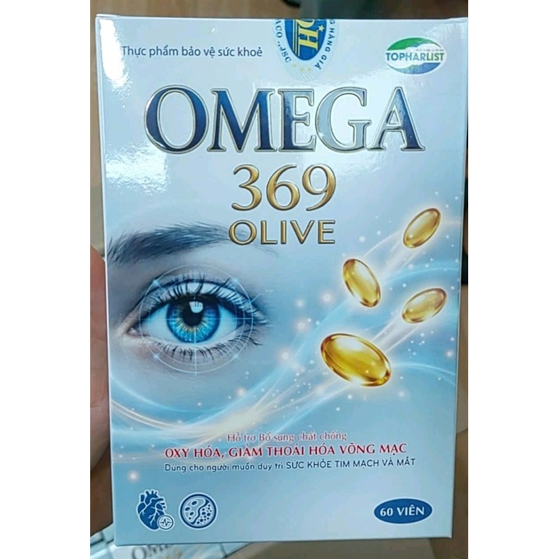 Omega 369 OLIVE H60V Viên uống dầu cá Omega 3.6.9 Olive