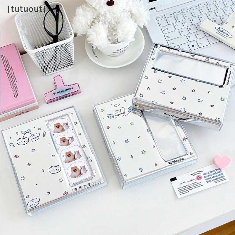 [tutuout] Phim Hoạt Hình 4 Lưới Idol Card Photo Booth Album Cho 40 Chiếc 2x6 Inch Dải Ảnh Đánh Dấu T