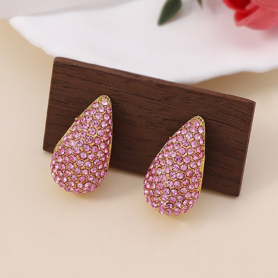 Pinkdudu Hợp Thời Trang Full Kim Cương Giọt Nước Bông Tai Nhẹ Sang Trọng Cao Cấp Lấp Lánh Tòn Ten Bông Tai Cho Nữ Quyến Rũ Hàng Ngày Mặc PD2190
