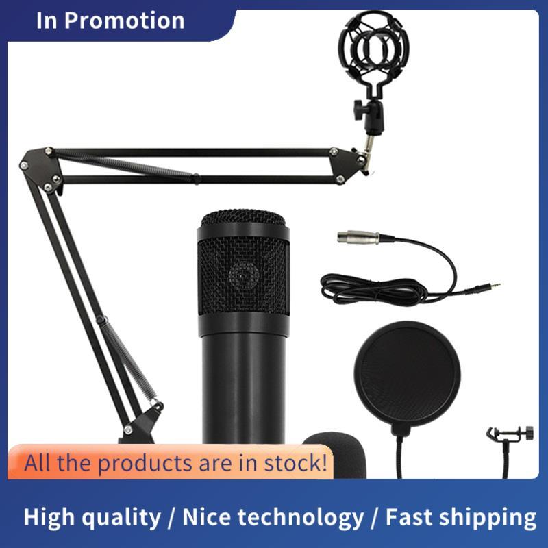 Bộ micro ghi âm phòng thu BM800 Mic ngưng tụ để phát nhạc, phát sóng, podcast, hát, gia đình