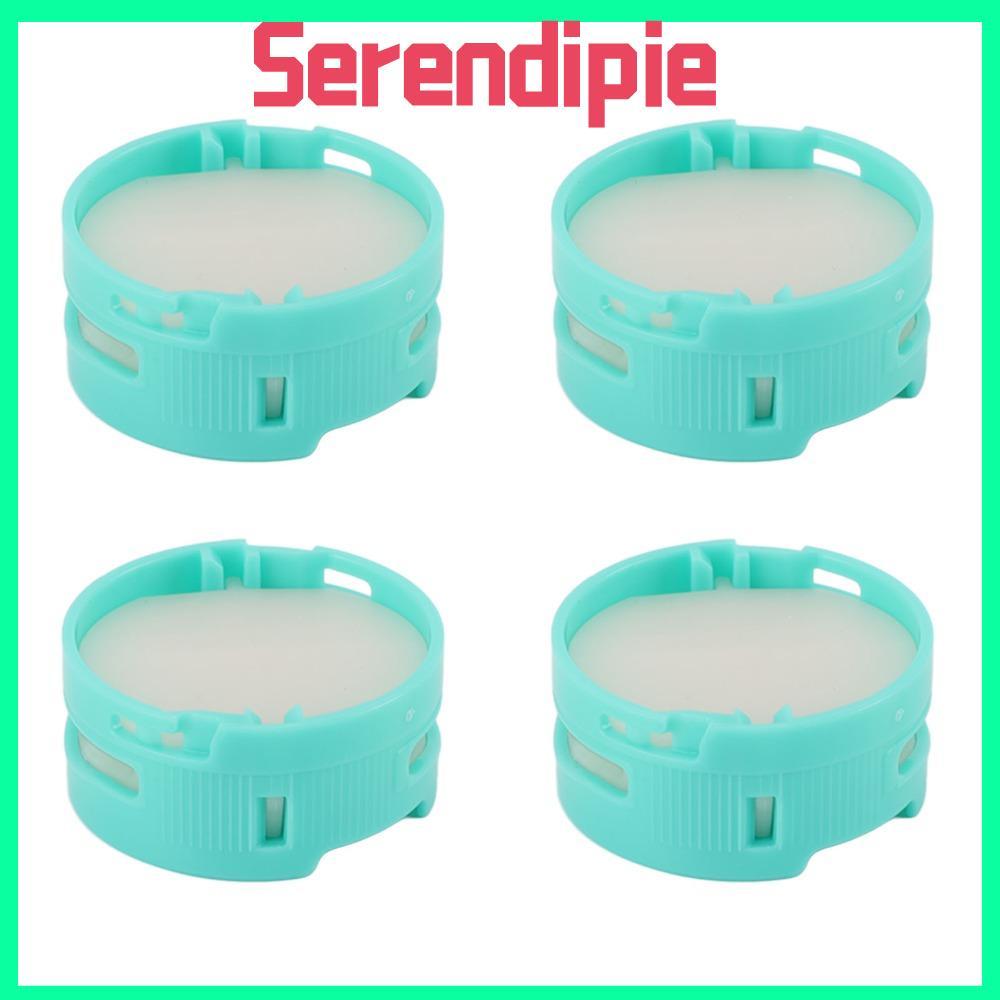 SEENDIPIE 4 Hộp Máy Lọc Không Khí, Kẹp Trong Nhựa Khử Mùi Hộp Đựng Thay Thế, Xanh Lá Cho Cá Mập HZ30
