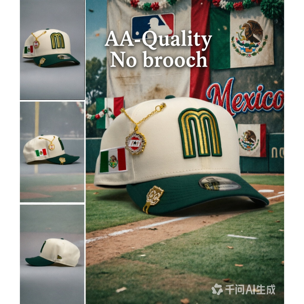 AA-Chất lượng Mũ bóng chày có thể điều chỉnh kỷ nguyên mới, MỚI ERA 9FIFTY CHROME / FOREST GREEN MEX
