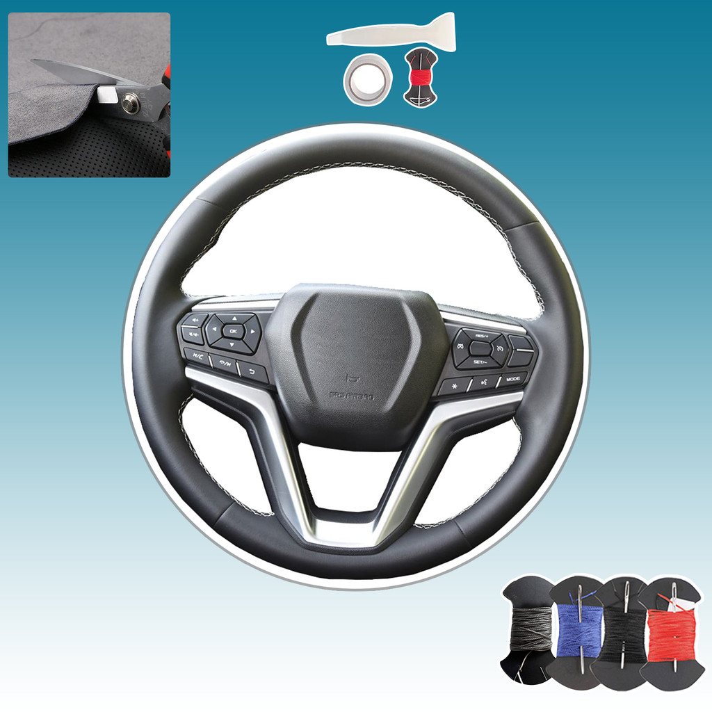 Cao Cấp-Microfiber Da Vô Lăng Ô Tô Dành Cho suzu DMAX 2023 2022 Cho Isuzu D-MAX 2021 2022 Dành Cho I