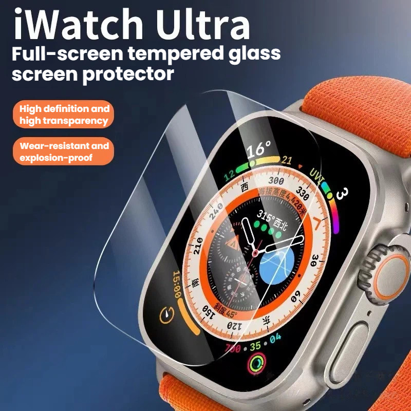 Kính cường lực bảo vệ màn hình cho Apple Watch Ultra 3 Ultra 2 Ultra 1 49mm Full Coverage HD Phim đồ