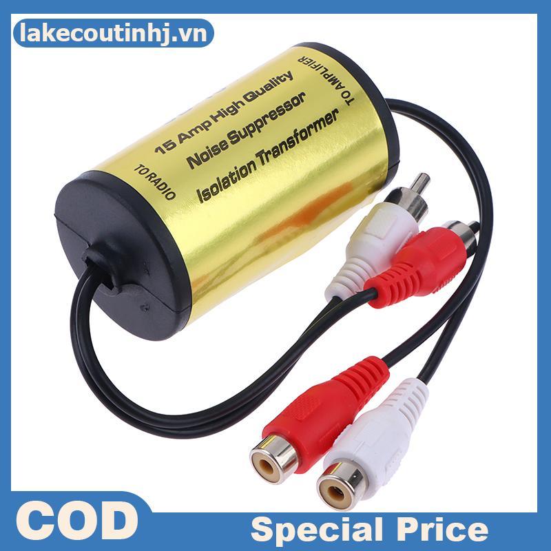 Lu RCA Audio Noise Filter Suppressor Ground Loop Lsolator cho ô tô và gia đình Stereo 2 × RCA Nam, 2