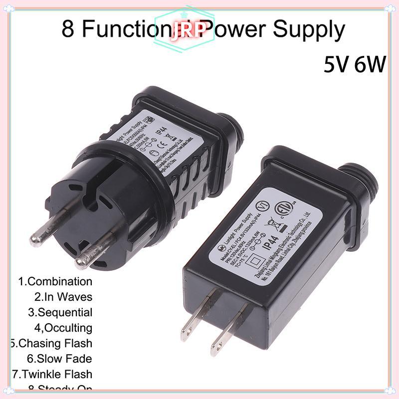 JRP EU / US Cắm 5VDC 6W 8 Chức Năng SELV Đèn LED Driver Switch Adapter IP44 Chiếu Sáng Laser Chống N