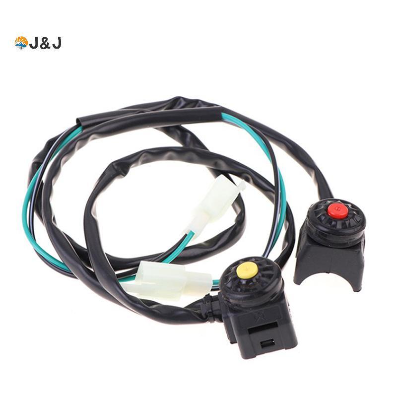 [J & J] Universal ATV Motorcycle Dual Sport Dirt Quad Start Horn Kill Off Stop Switch Button Phụ kiệ