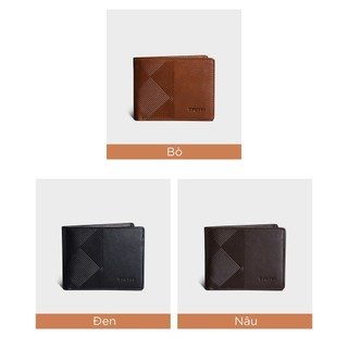 Ví nam da bò Trita (Thời trang nam dáng ngang - Ví da RVN05) Bagsmart