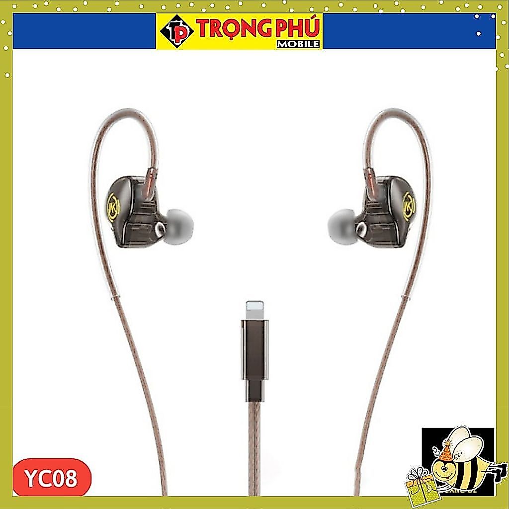 Tai nghe dây đầu Lighting Wekome YC08 CH02