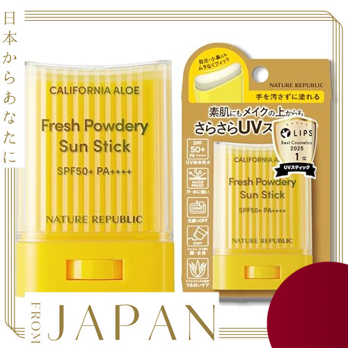 【Direct From JAPAN】NATURE REPUBLIC (Nature Republic) California Aloe Sun Stick SPF50+ PA++++ Kem chố