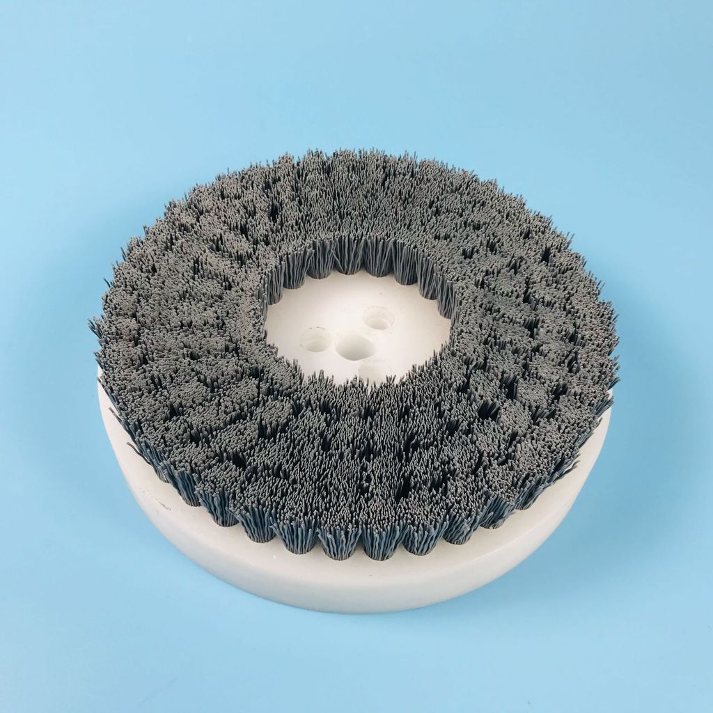 Bàn chải đĩa dây mài mòn Bàn chải công nghiệp Bàn chải đĩa Nylon Mài mòn Đánh bóng mài Khử bụi Bàn c