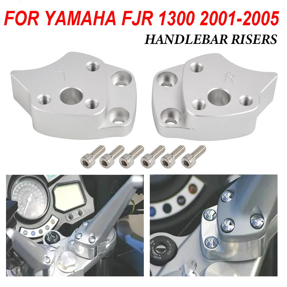 FJR 1300 Xe Máy Tay Cầm Thanh Risers Chiều Cao Lên Adapter Kẹp 25 Mm Tay Cầm Risers Cho Yamaha FJR13
