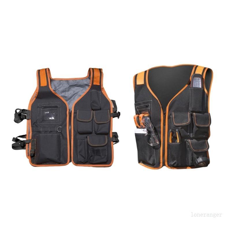 Dụng cụ vest làm việc đơn giản hơn Túi vest Bộ bảo trì an toàn nhiều túi cho thợ mộc