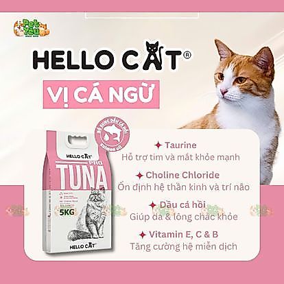 Thức ăn mèo HELLO CAT bao 5kg