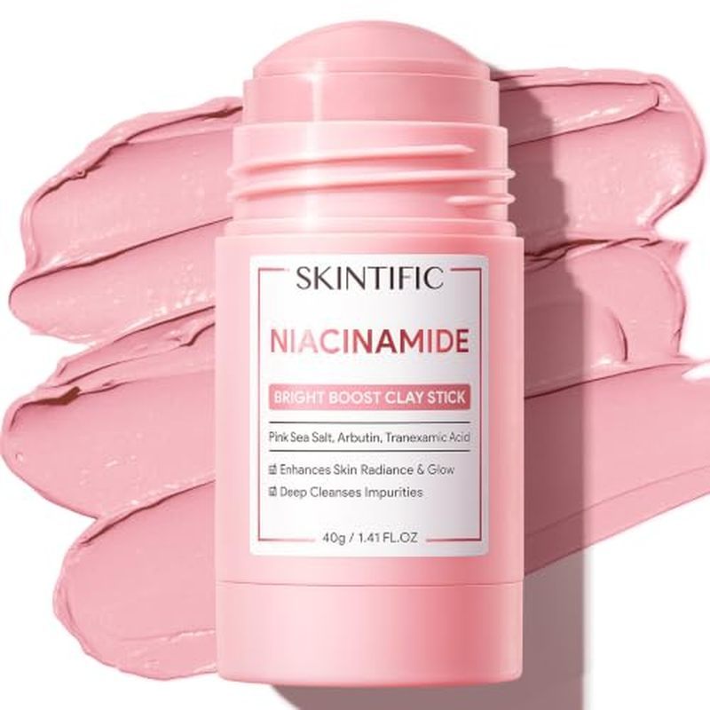 SKINTIFIC Deep Pore Cleansing Blackhead Remover Face Mask Stick, Mud Mask with Natural Alaska Volcan