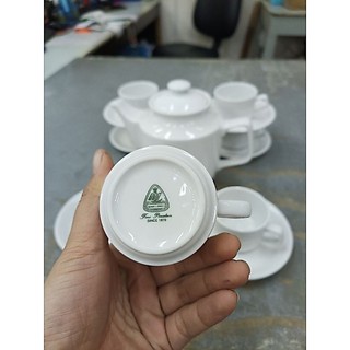 Bộ Ấm Trà 0.7L jasmine trắng