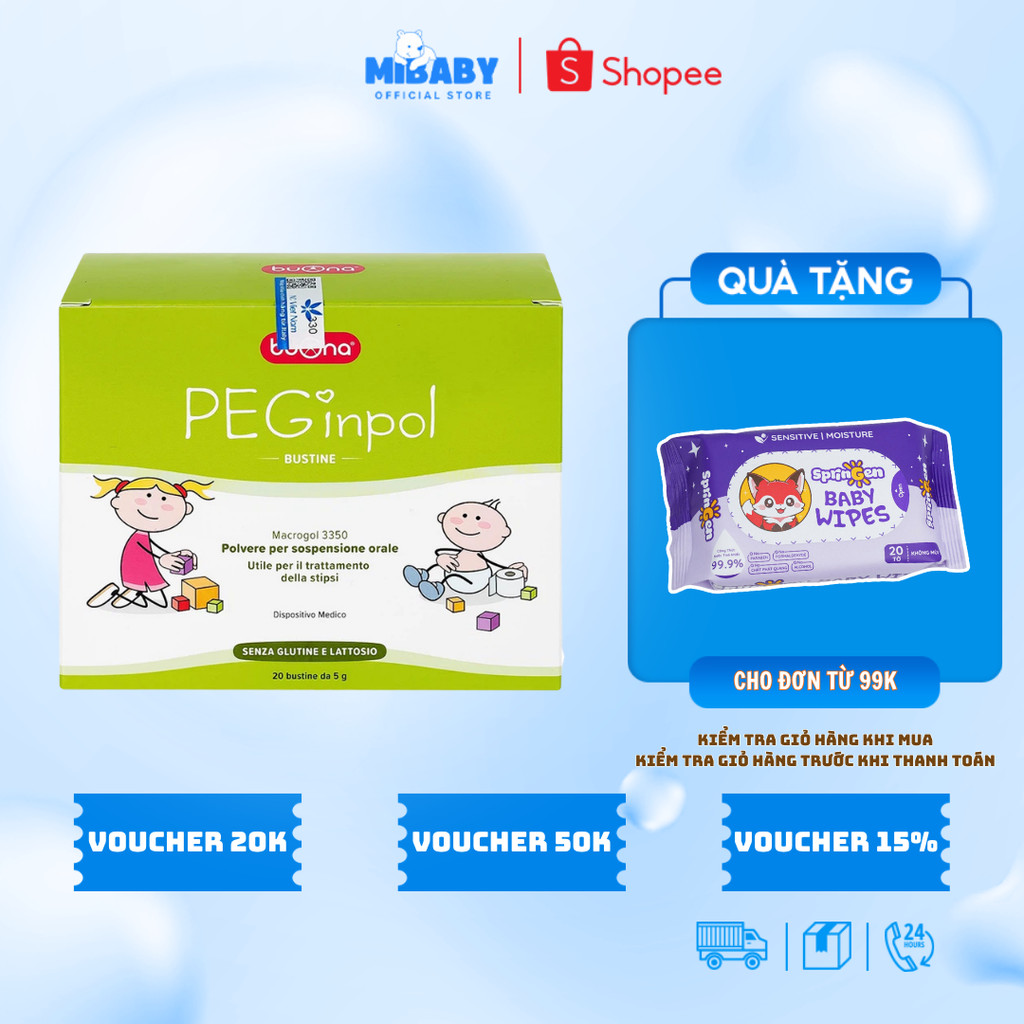 Bột nhuận tràng cho bé PEGinpol Buona
