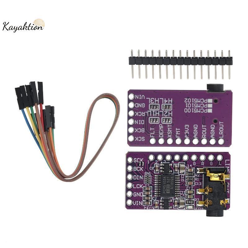 Kayaktion PCM5102 DAC Decoder Module Board 1 Bộ I2S Đầu Vào Máy Nghe Nhạc Kỹ Thuật Số Cho Loa Di Độn
