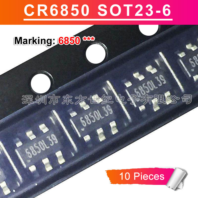 10 Chiếc CR6850 SOT23-6 CR6850D CR6850 CR6850S SOT-23 SOT-23-6 Đánh Dấu 6850 6850H 6850M 6850N 6850L