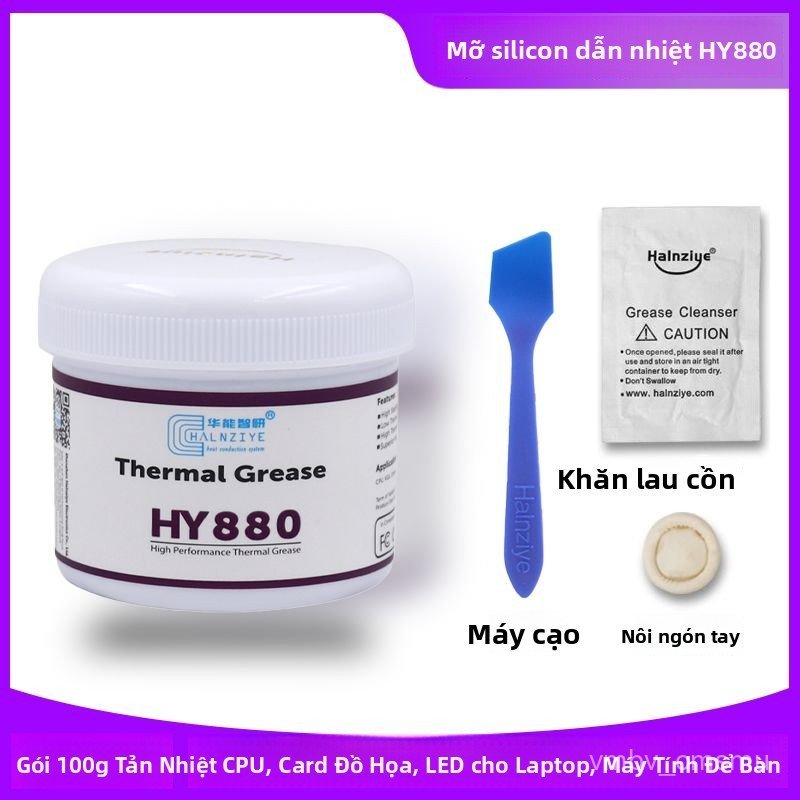 Keo tản nhiệt HY880 cho CPU laptop máy tính và đèn LED công suất lớn bán chạy giao nhanh bền đẹp