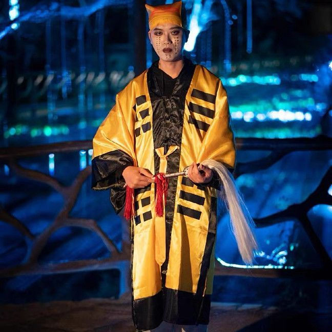 Adult costume props, Lin Zhengying's costume, Taoist robe, Halloween cosplay12y New men's clothing T