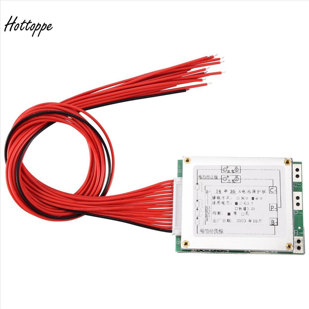 Bảng bảo vệ pin Li-Ion Lipolymer 14S 52V 35A có cân bằng cho EBike EScoooter hottoppe.vn