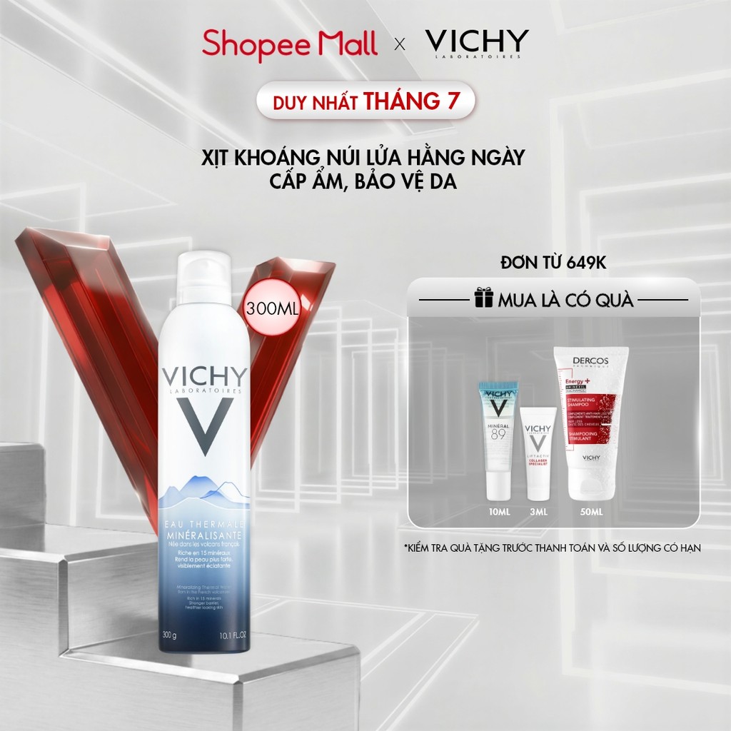 Nước khoáng dưỡng da Vichy Mineralizing Thermal Water 300ml