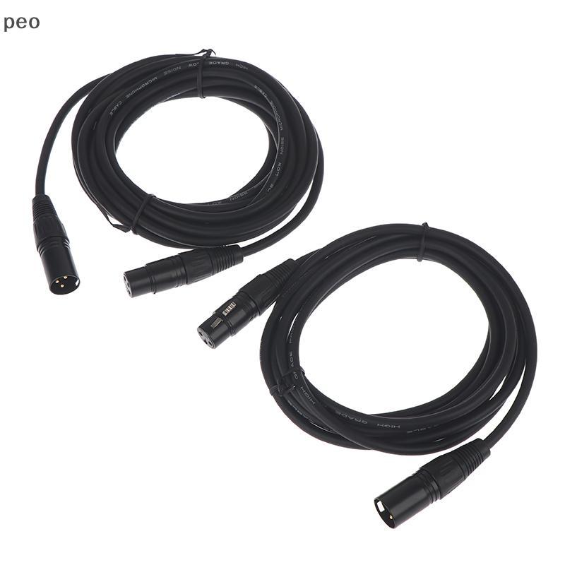 [PEO] DMX 3-PIN DMX512 Cáp Nam Sang Nữ Đèn LED PAR Sân Khấu Dây Tín Hiệu DMX Thiết Bị Dj DMX512 Dòng