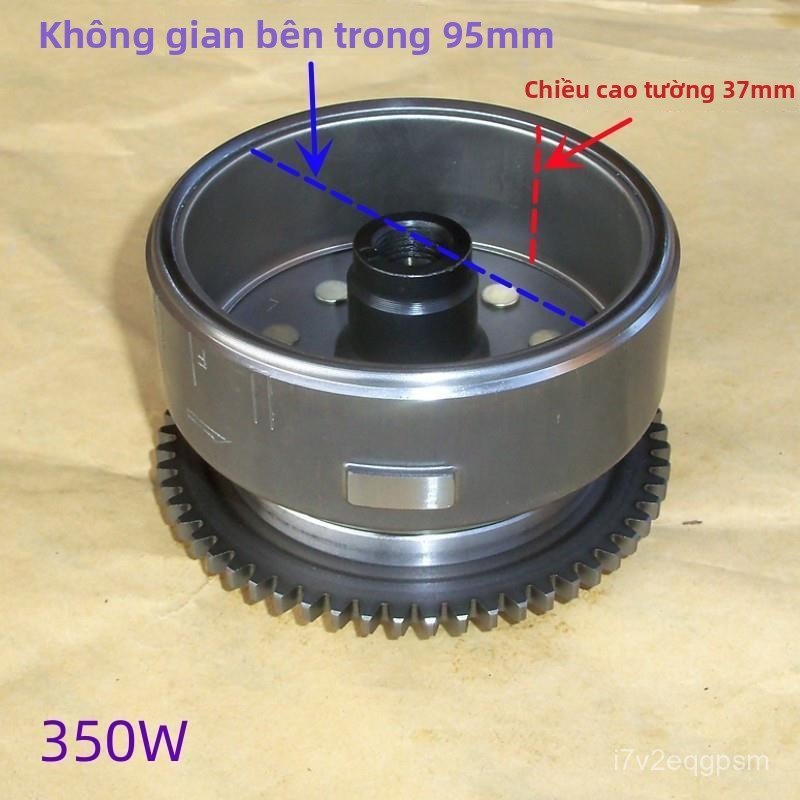 Rotor mâm điện cuộn phát 350W cho xe máy ba bánh CG125 Longzhijia chính hãng bền