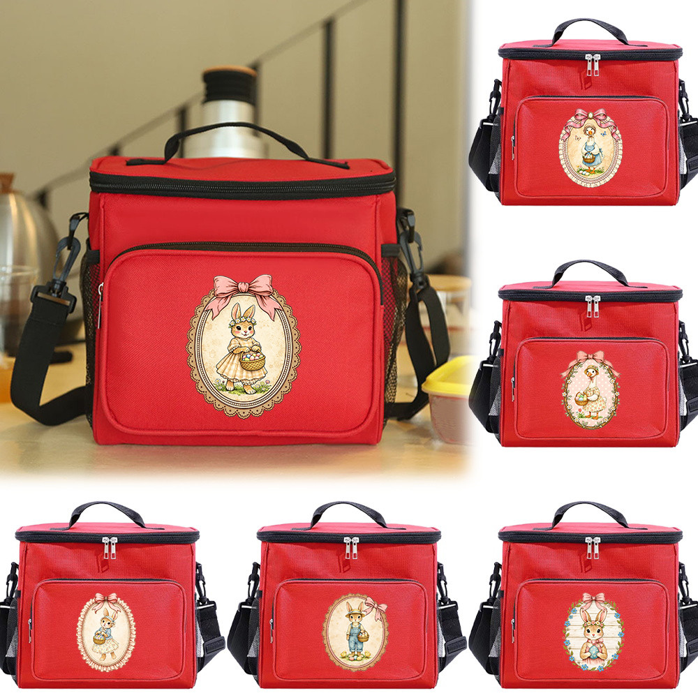 Lunch Bag Light Weight Large Capacity Cooler Crossbody Bag Heat Cold Preservation Meal Tote VinPort 