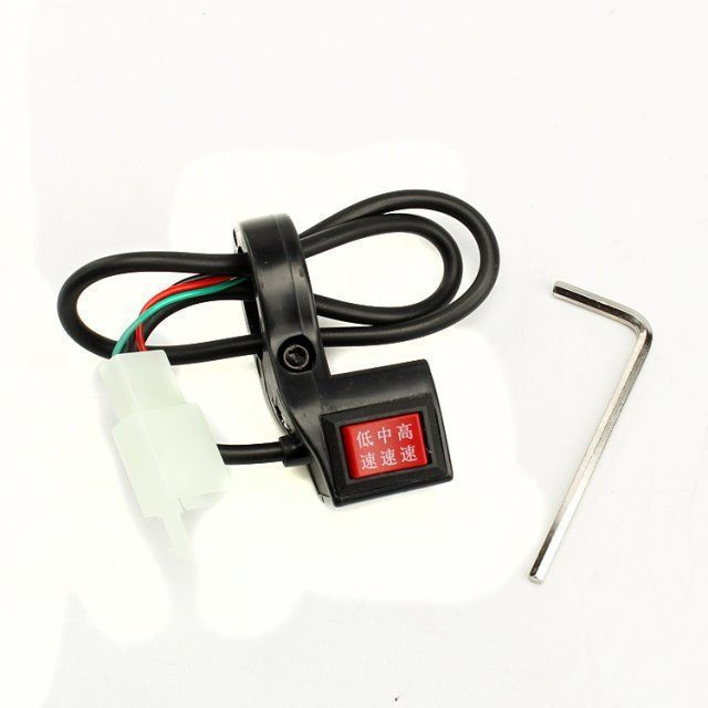New low-speed three-position switch for electric vehicles, button for high, medium, and low speed, h