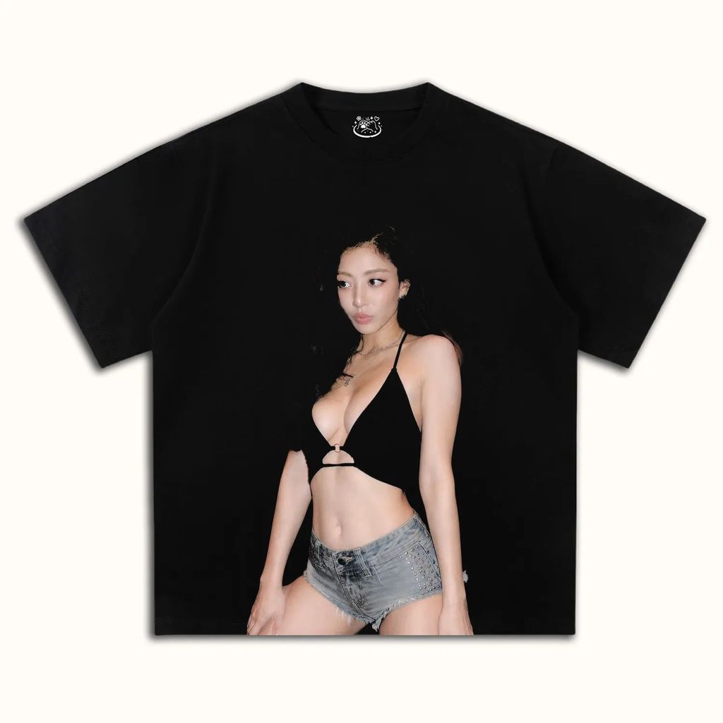 Sản phẩm mới độc quyền TWICE Park Jihyo Jihyo Chân dung Ngôi sao Hàn Quốc Retro Ảnh Cotton nguyên ch