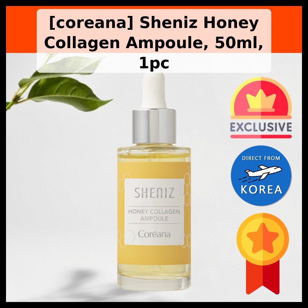 [coreana] Sheniz Honey Collagen Ampoule, 50ml, 1pc/ Serum Hàn Quốc/ Tăng cường độ đàn hồi/ Authentic
