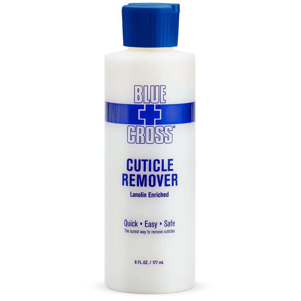 Nước tẩy và làm mềm da biểu bì chéo màu xanh có Lanolin cho móng tay, 6 oz | Hydrating cho lớp biểu 