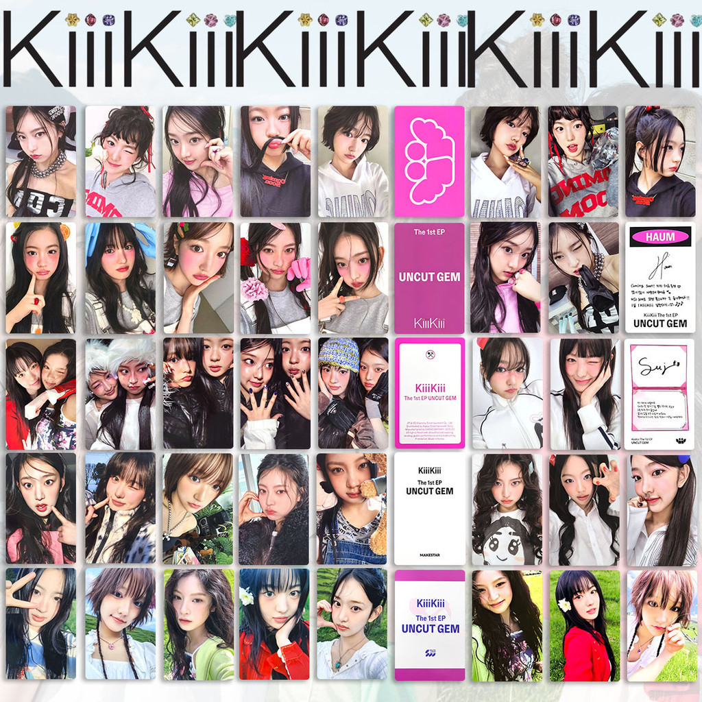 KiiiKiii Album Hàng Hóa Photocard UNCUT GEM Starship Photocard Đặc Biệt Thẻ Ngẫu Nhiên Đào Thẻ
