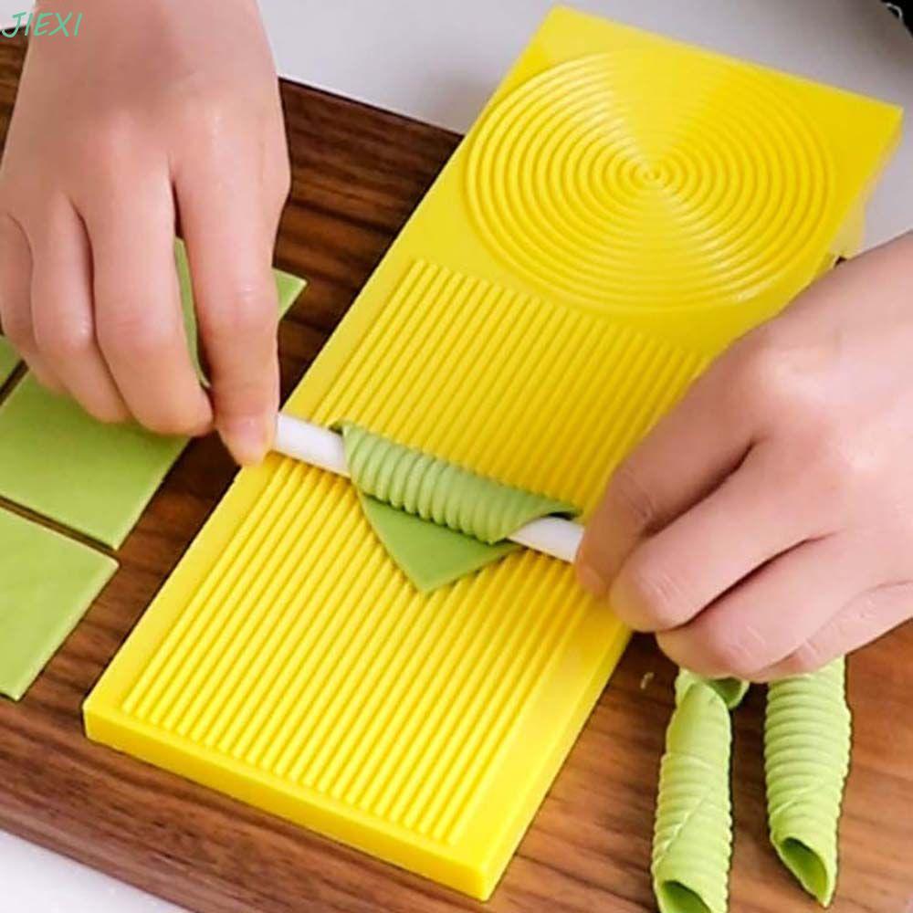 JIEXI Pasta Board Spaghetti Gnocchi DIY Macaroni Maker Board Pasta Maker Chảo Nướng Khuôn Mì Máy Tiệ