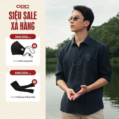 Áo Sơ Mi Nam Dài Tay DGC Dáng Ôm Slim Fit, Phong Cách Trẻ Trung, Chất Vải Mềm Nhẹ - SASDBB15M