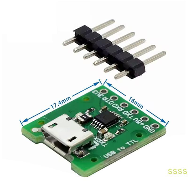 WSS CH340E CH9340C USB sang TTL Mô-đun cổng nối tiếp cho bảng tải xuống Mini Pro Thay thế CH340G CH3