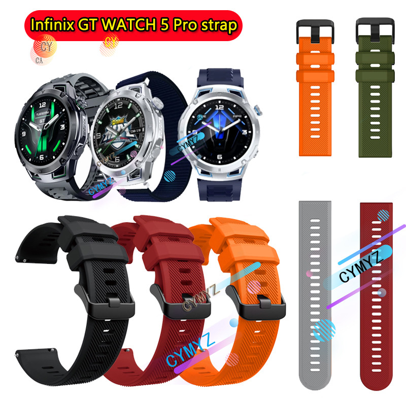 Infinix GT WATCH 5 Pro Dây đeo silicon Infinix WATCH 5 Pro Dây đeo đồng hồ Dây đeo thể thao