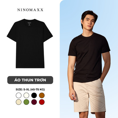 Áo Thun Nam Trơn Tay Ngắn Form Travel Fit Nhiều Màu Thời Trang NINOMAXX 2605012