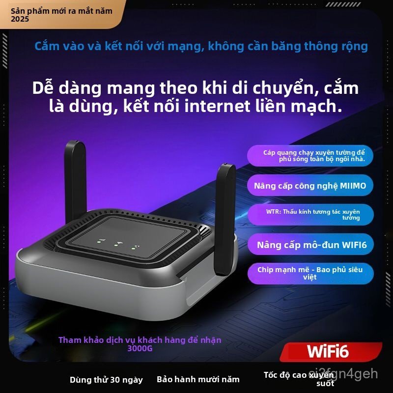 Router WiFi 6 CPE Gigabit tốc độ cao hỗ trợ livestream 4G/5G chuyên dụng cho gia đình văn phòng