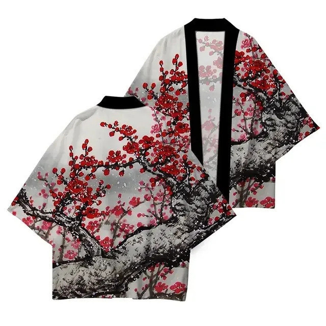 Cosplay Kimono Nam Thời Trang Phong Cảnh In Haori Street Retro Cardigan