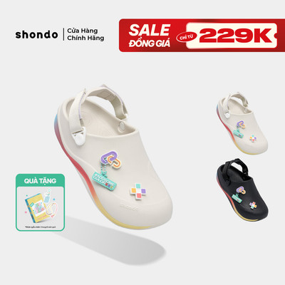 Dép Sục Nam Nữ Shondo Suke Pride Nhựa Đúc Cầu Vồng Lục Sắc Nhiều Màu