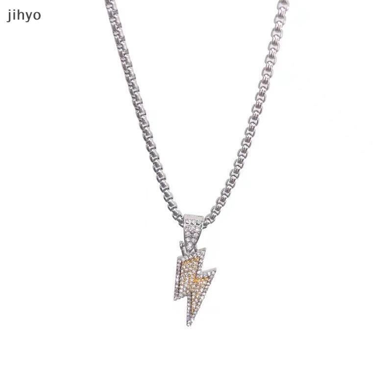 [jihyo] Vòng cổ Zircon Trang sức tiệc Hip Hop