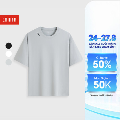 Áo phông nam CANIFA cotton dáng ôm 8TS26C001