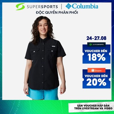 Áo Sơ Mi Ngắn Tay Chống Nắng Nữ Columbia Womens Bahama™ - Đen - 1396551010
